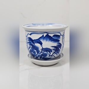 Blue‎ & White Chinoiserie Planter Bowl
